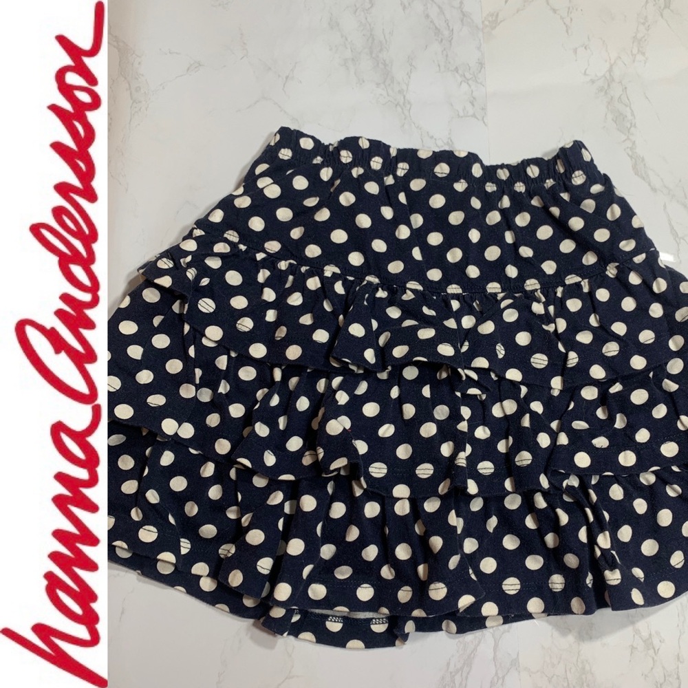 Hanna Anderson Blue 3 Tier Scooter Skirt w/Shorts
